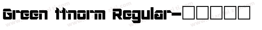 Green ttnorm Regular字体转换